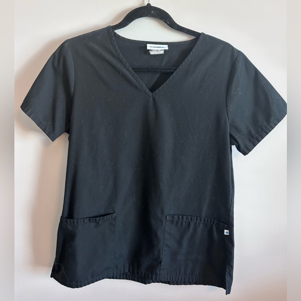 Black scrub top, small